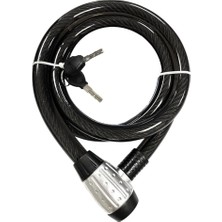 Pearl Shop Motosiklet Bisiklet Halat Zinciri Hırsız Kilidi 150 cm Çelik Kilit Çap 25 mm Ø 1 Adet