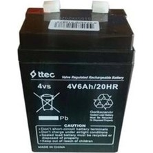 EkoAlışverişDünyam Ttec 4V 6 Ah Kuru Bakımsız Akü