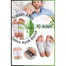 10 Adet Detoks Ayak Bandı | Toksin Atıcı Detox Bant | Ayak Detoksu Bantı