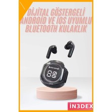 İn3dex Bluetooth 5.3 Kablosuz Kulaklık Dijital Göstergeli Oyun Dokunmatik