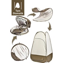 EkoAlışverişDünyam Otomatik Kamp Çadırı -Kabin Çadır - Duş / Giyinme / Kamp Tuvalet Çadırı 115X115X190