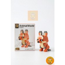 Bricks Kanguru Figürü 3D Yapı Oyuncakları (116 Parça) - Sevimli Hayvanlar Eğitici Uyumlu Model