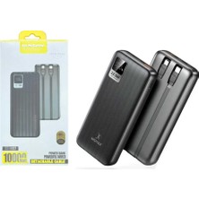 Hot Wheels Dunspin DS-W07 Powerbank 10000 Mah 22.5W Hızlı Şarj Taşınabilir Şarj Cihazı (Siyah)