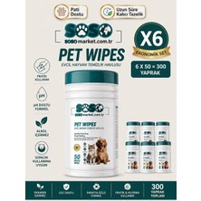 Soso Pet Wipes 6*50'li Kedi Köpek Göz, Kulak ve Pati Temizleme Havlusu - Hassas Bakım
