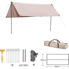 EkoAlışverişDünyam Glamping 500*300CM  Tarp Güneş ve Rüzgar Koruma Tentesi
