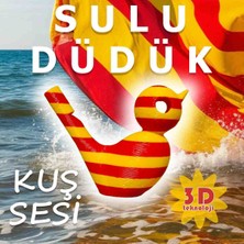Kabajur Sarı Kırmızı Sulu Düdük - 3D Kuş Sesi Su Oyunu