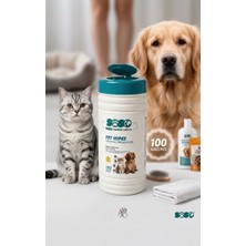 Soso Pet Wipes 100'LÜ Kedi Köpek Göz, Kulak ve Pati Temizleme Havlusu - Hassas Bakım