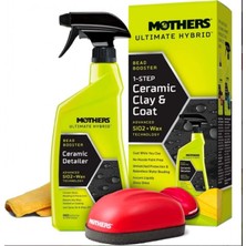 Mothers® Ultimate Hybrid™ 1-Step Ceramic Clay & Coat – Tek Adımda Kil ve Seramikli Hızlı Cila Uygulama Seti.