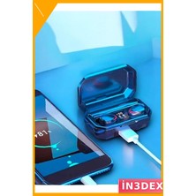 İn3dex Kablosuz Bluetooth Kulaklık Powerbank Şarj Kutusu M12