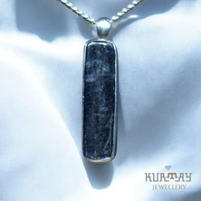 KURTAY JEWELLERY Kyanite Taşlı Gümüş Kolye Ucu