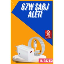 İn3dex Type C Hızlı Şarj Adaptörü 67W Turbo Şarj Korumalı