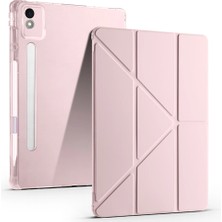 Lenovo Idea Tab Pro 12.7 TB-373FU Kılıf Zore Tri Folding Kalem Bölmeli Standlı Kılıf