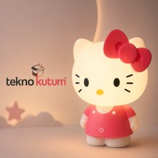 teknokutum Hello Kitty 3 Kademe LED Işıklı Çocuk Masa Gece Lambası