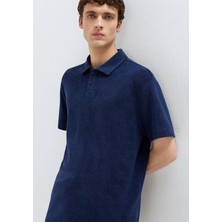 Mavi Lacivert Havlu Polo Tişört 0613324-70497