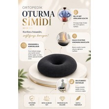 EpiRelax Visco Oturma Simidi Minder Kuyruk Sokumu Baskısını Hafifletir Ergonomik Tasarım ile Doğru Oturuş