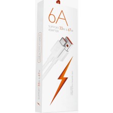 Wess     Süper Hızlı Şarj Kablosu Type-C 6A – 67W Destekli USB Kablo