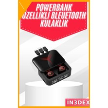İn3dex Kablosuz Bluetooth Kulaklık Dijital Göstergeli Powerbank Kutulu Kulakiçi