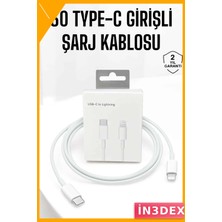İn3dex Lightning Hızlı Şarj Kablosu Type-C 30W 5A Ios Uyumlu