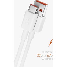 Wess     Süper Hızlı Şarj Kablosu Type-C 6A – 67W Destekli USB Kablo
