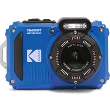 Kodak Pıxpro Wpz2 15M Su Geçirmez Fotoğraf Makinesi - 2 Lityum Pil + 16GB Sd Kart - 16MP, 4x Optik Zoom, 1080P Full Hd Video (Mavi)
