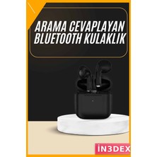 İn3dex Kulak Içi Bluetooth Kulaklık Mikrofonlu Dokunmatik Kontrol Silikonsuz