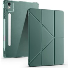 Lenovo Idea Tab Pro 12.7 TB-373FU Kılıf Zore Tri Folding Kalem Bölmeli Standlı Kılıf