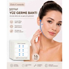 Zizix Şeffaf Yüz Germe Bandı 16 Adet | Görünmez Yüz Lifting Bandı | Anında Sıkılaştırıcı ve Genç Görünüm Sağlayan Yüz Bantı