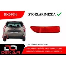 DEKAR Gldisptm Tampon Reflektörü L Logan Mcv 09 Lodgy 13 Dokker 13 Express 21