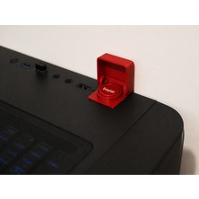 ModuLab 3D Bilgisayar Power Tuşu Kapağı – Kırmızı Kapaklı Başlat Düğmesi Aksesuarı