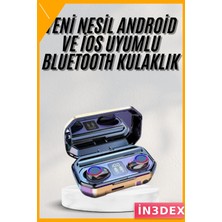 İn3dex Kablosuz Kulak Içi Kulaklık Uzun Pil Ömrü El Fenerli Şarj Göstergeli