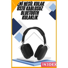 İn3dex Kulak Üstü Bluetooth Kulaklık Aktif Gürültü Önleme Yüksek Ses
