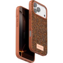 Motto Ticaret Onegif Apple Iphone 17 Pro Max Bright Simli Kapak - Turuncu