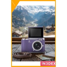 İn3dex 4K Video Çekim Dijital Vlog Kamerası 48MP Otomatik Odak Flip Ekran