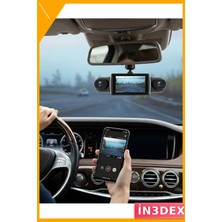 İn3dex 170 Derece Geniş Açılı Wifi Araç Içi Kamera Full Hd Loop Kayıt
