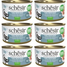 Schesir Ton Balıklı ve Berlam Balıklı Jöle Içinde Kedi Konservesi 70 gr 6 Adet