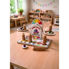 Özbience Eğlenceli Ahşap Montessori Ağırlık Ölçme ve Denge Çocuk Oyunu