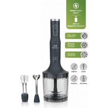 Özbience Yh-94 El Blender Seti, Parçalama, Çırpma ve Metal Gövdeyle Çok Yönlü Kullanım