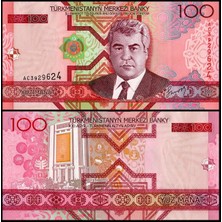 Emir Koleksiyon Coin & Paper Collection Türkmenistan 2005 Yılı 100 Manat Kağıt Para Çil ( Unc ) Koleksiyon Para