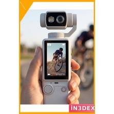 İn3dex 4K Vlog Kamera Otomatik Odaklama 180 Derece Dönebilen Lens IPS Ekran