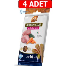 N&D Nd Köpek Ödül Nd Brown Coat Dental Treat Kuzu Havuç ve Patatesli Küçük Irk Yetişkin Köpek Ödül Maması 4ADET 60GR (7'li)