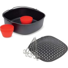 Özbience Airfryer Xxl Pişirme ve Izgara Ustası Seti, Sağlıklı Yemekler Için