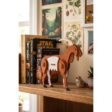 Özbience Ahşap Keçi 3D Puzzle Boyama Seti 20 Parça, Boya ve Fırça Dahil