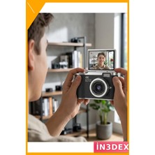 İn3dex 48 Mp 4K Dijital Kamera 8x Zoom Flip Ekran Vlog
