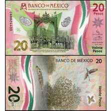 Emir Koleksiyon Coin & Paper Collection Meksika 2022 Yılı 20 Pesos Polimer Kağıt Para Çil ( Unc ) Koleksiyon Para