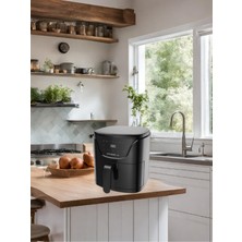 Woodhub Sağlıklı ve Pratik 5l Siyah Air Fryer, Hızlı ve Güvenilir Kullanım