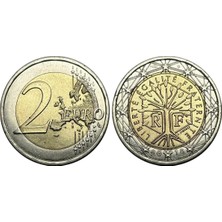 Emir Koleksiyon Coin & Paper Collection Avrupa - Fransa Hayat Ağacı 2 Euro Koleksiyon Para Çil ( Unc )