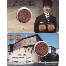 Emir Koleksiyon Coin & Paper Collection Türkiye 1969 Yılı Bakır Tedavül 10 Kuruş Çil Özel Renkli Kapamasında ( Unc ) Koleksiyon Para