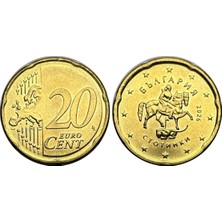 Emir Koleksiyon Coin & Paper Collection Avrupa - Bulgaristan 2026 Yılı Yeni Baskı 20 Euro Cent Koleksiyon Para Çil ( Unc )