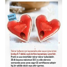Özbience Kalp Şekilli Cep Isıtıcılar, Sihirli Jel Isıtıcı Çift Paket