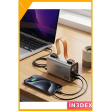 İn3dex 50000MAH Taşınabilir Powerbank Süper Hızlı Şarj LED Dijital Göstergeli